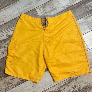 Blue I Board Yellow Swim Shorts